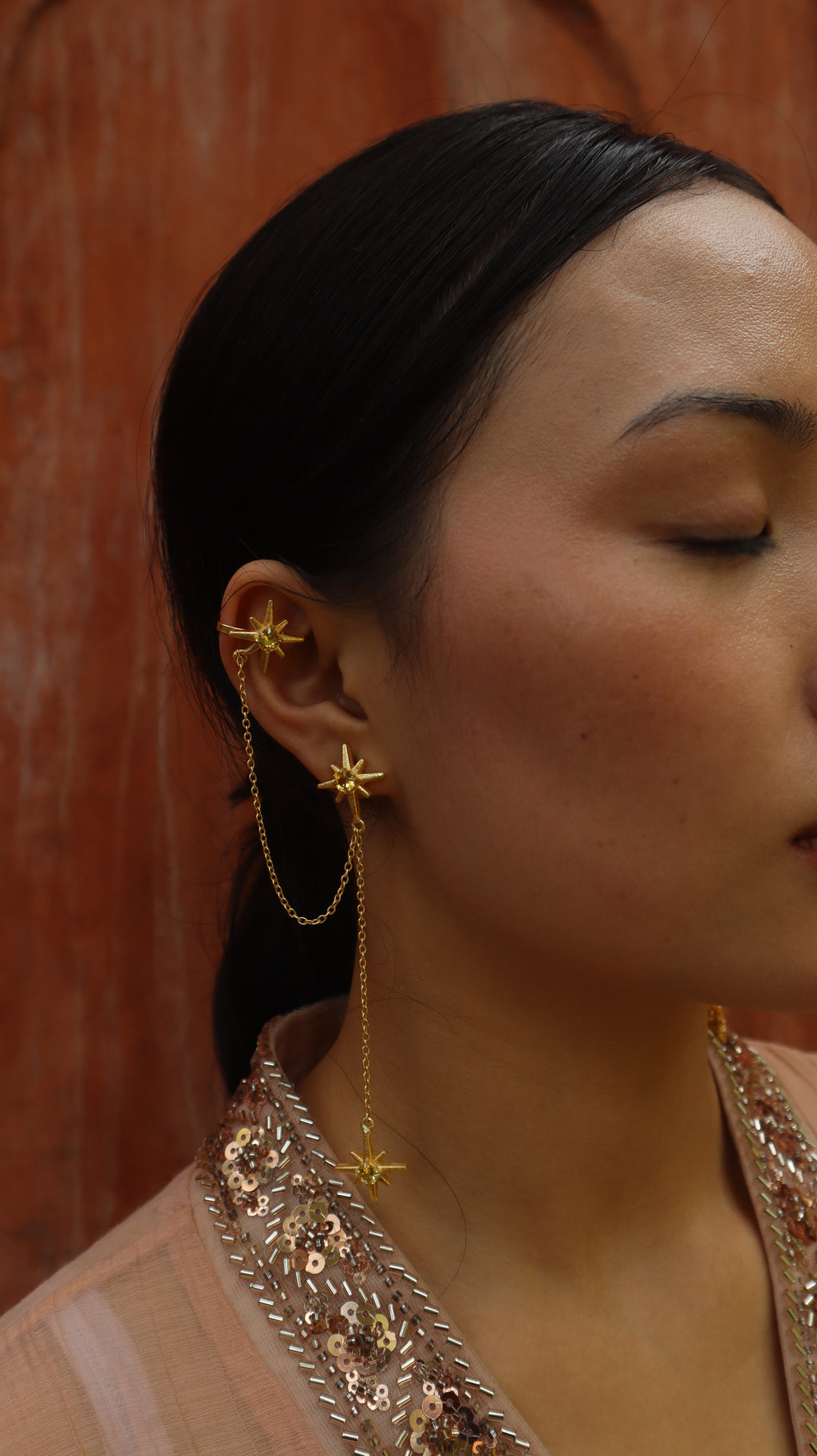 Celestial star Earcuffs & Danglers extension