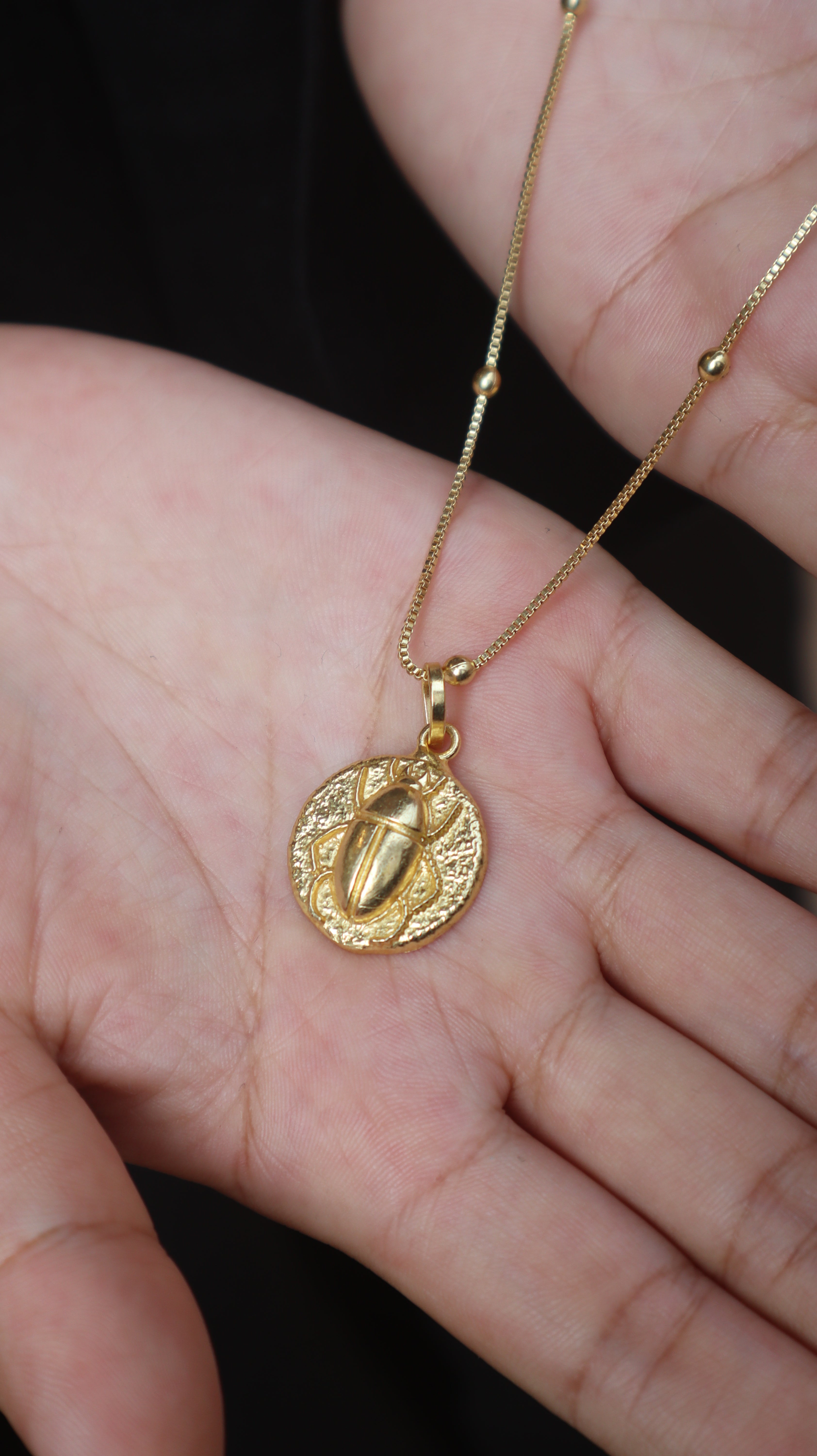 Scarab Fossil Pendant
