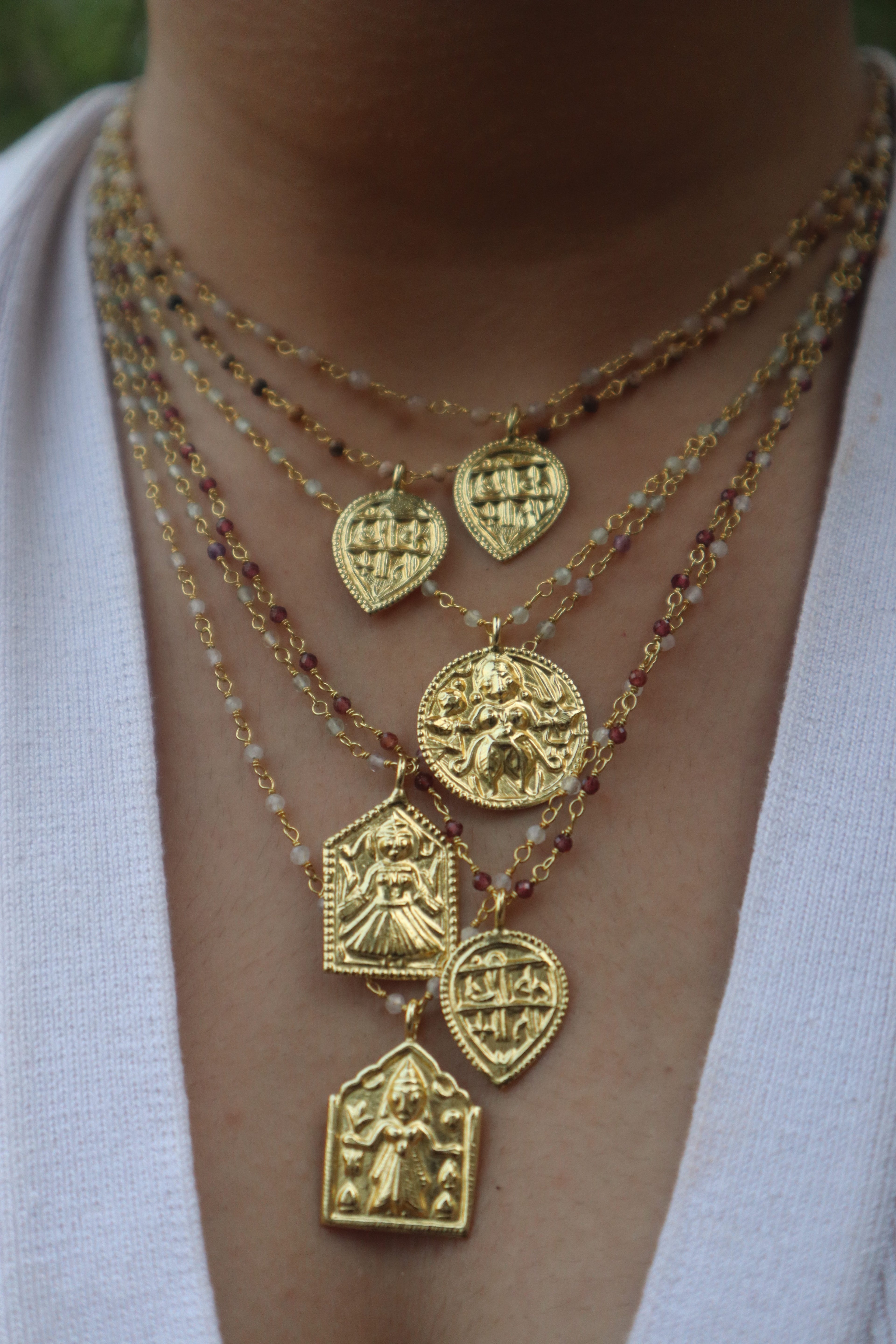 Beaded Talisman Neckpiece
