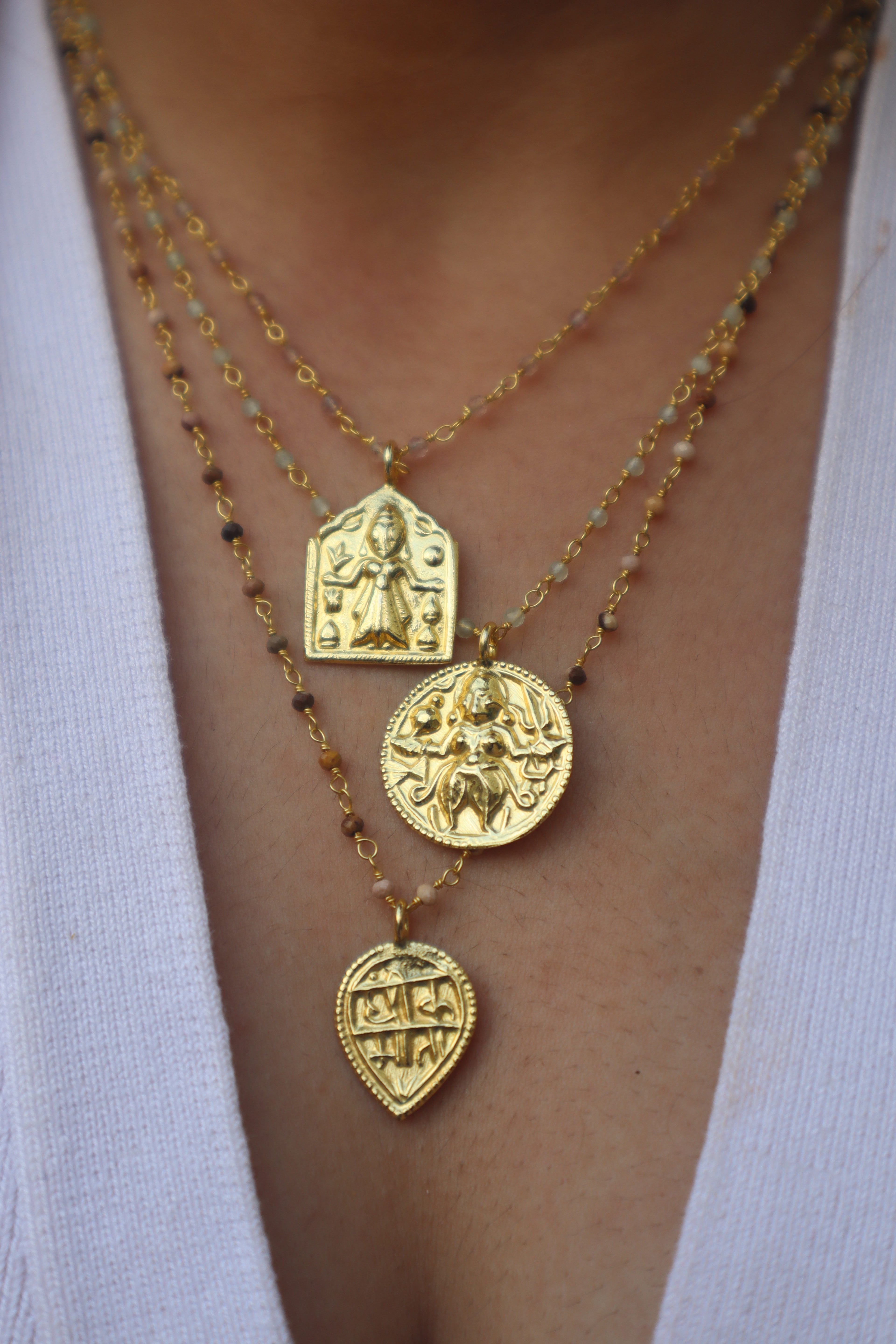 Beaded Talisman Neckpiece