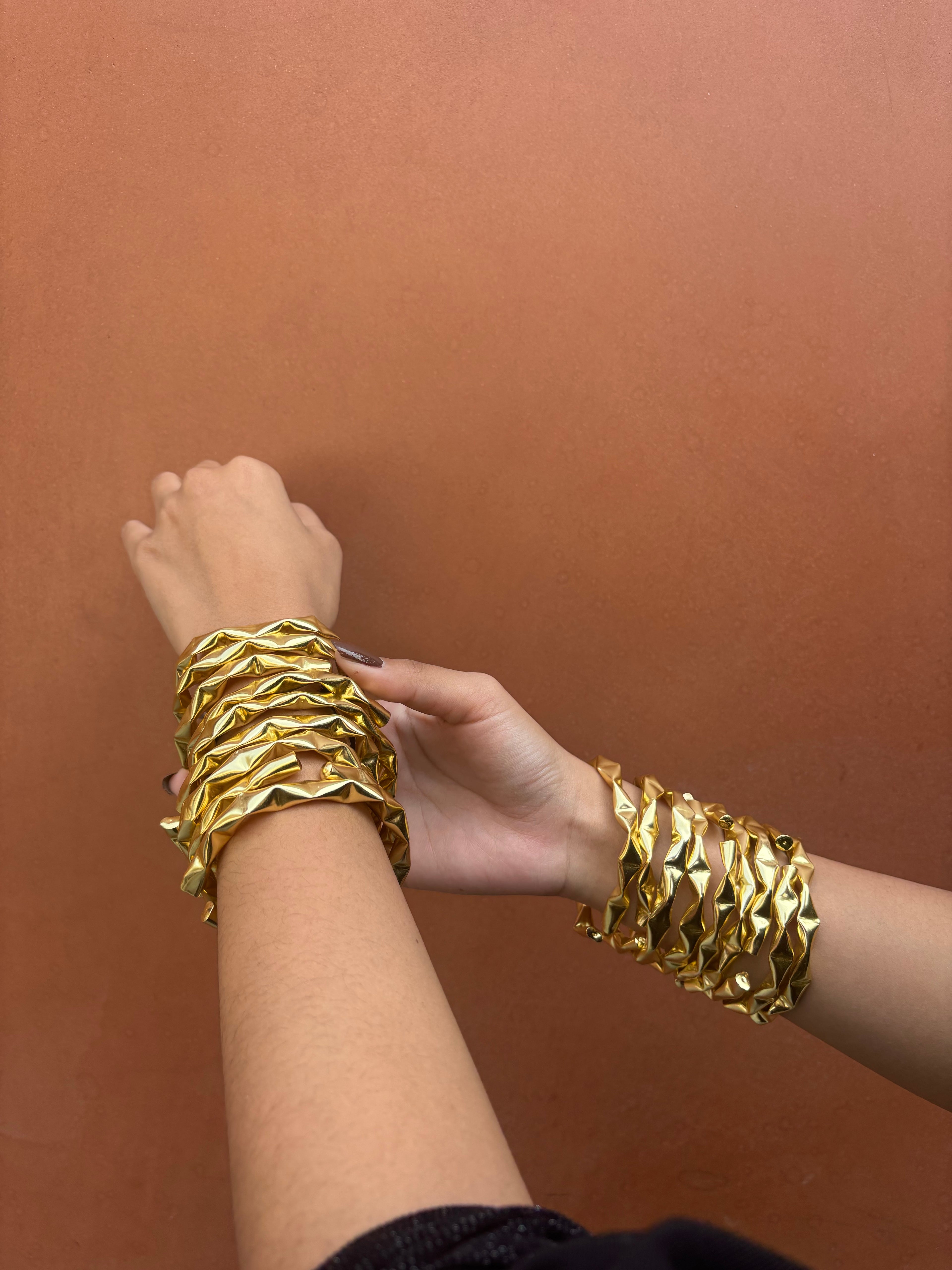 Dented bangles (Pair)