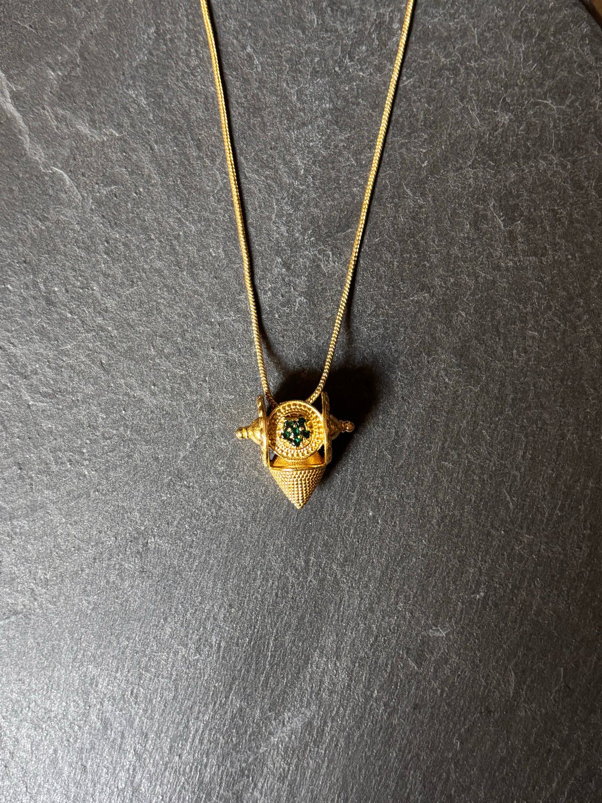 Cleo Green Onyx Amulet