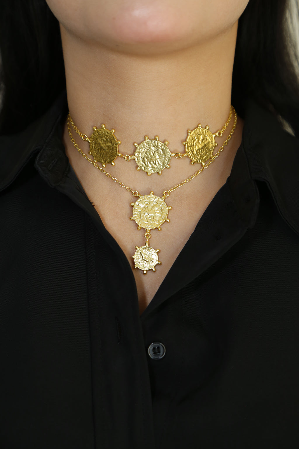 3 coin choker by Sovna