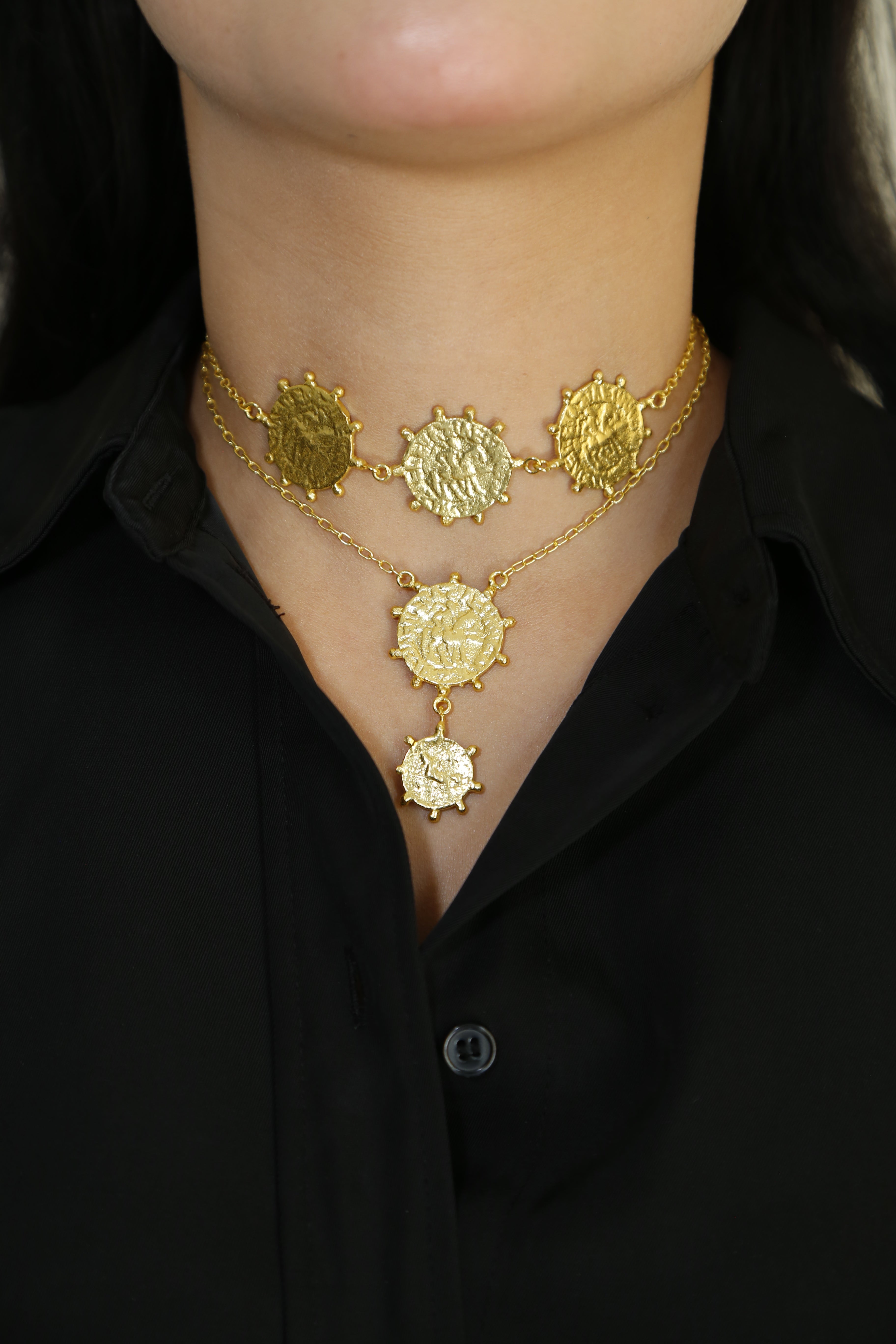 3 coin choker by Sovna