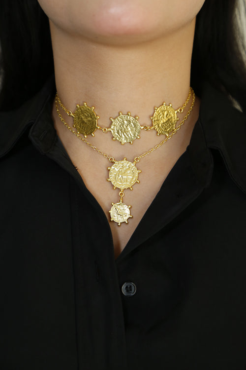 3 coin choker by Sovna