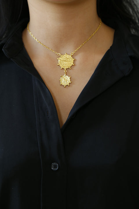 Coin drop pendant by Sovna