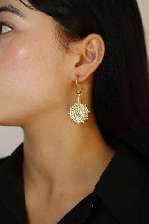 Asymmetric coin danglers by Sovna