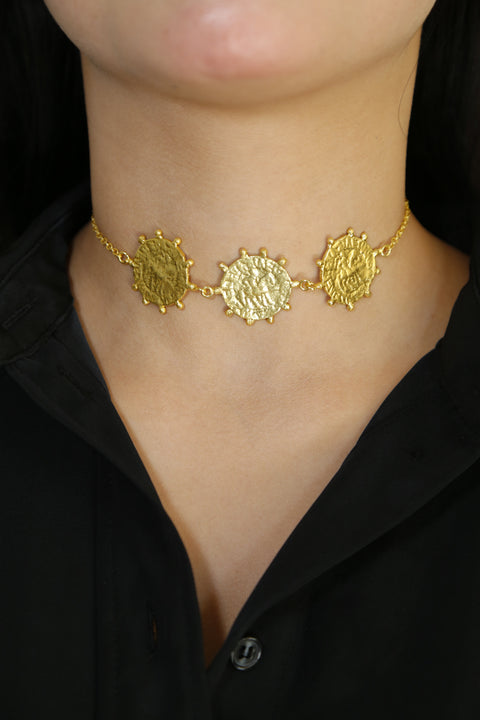 3 coin choker by Sovna