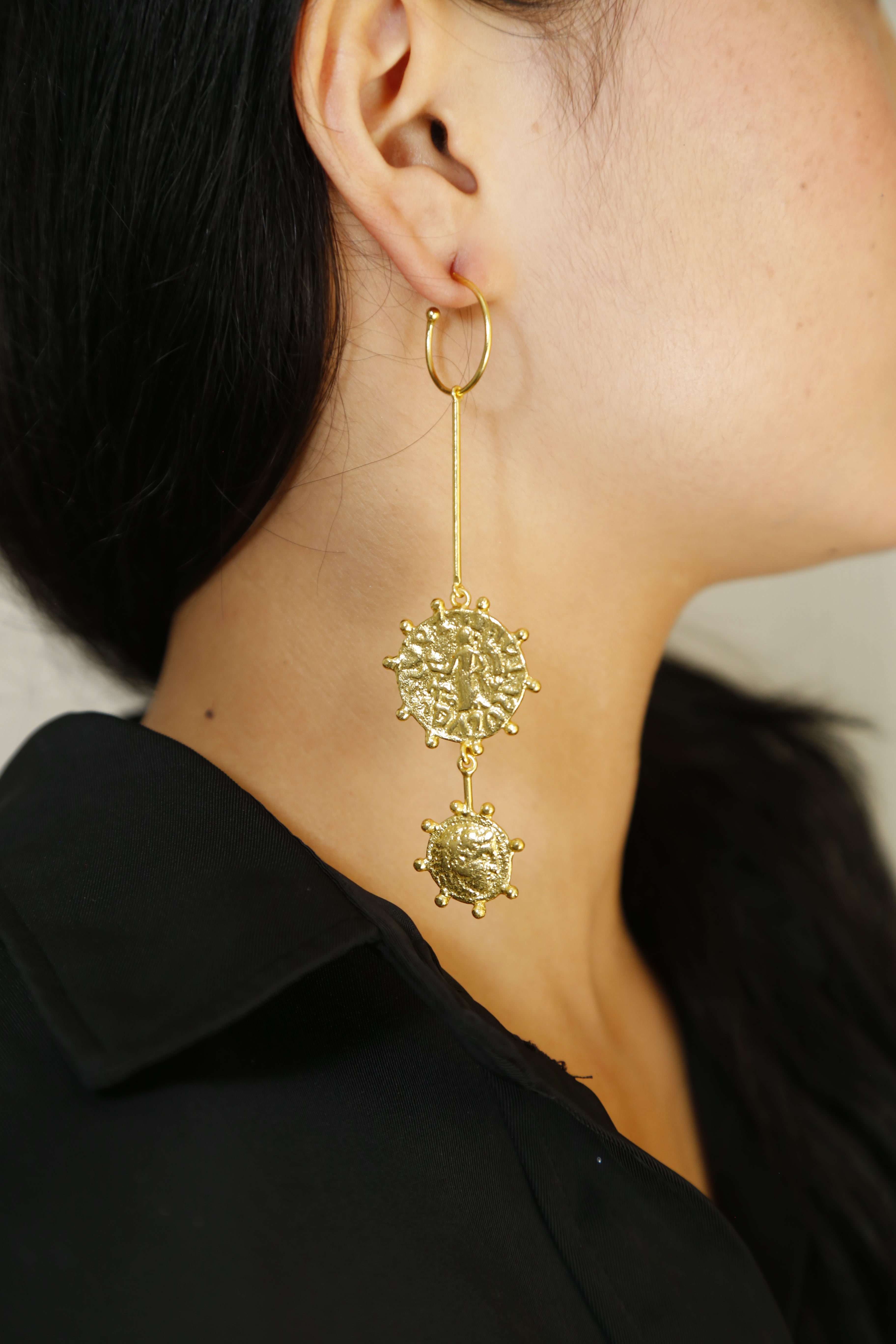 Coin danglers long by Sovna