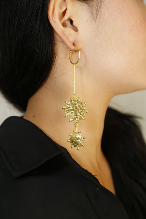 Coin danglers long by Sovna